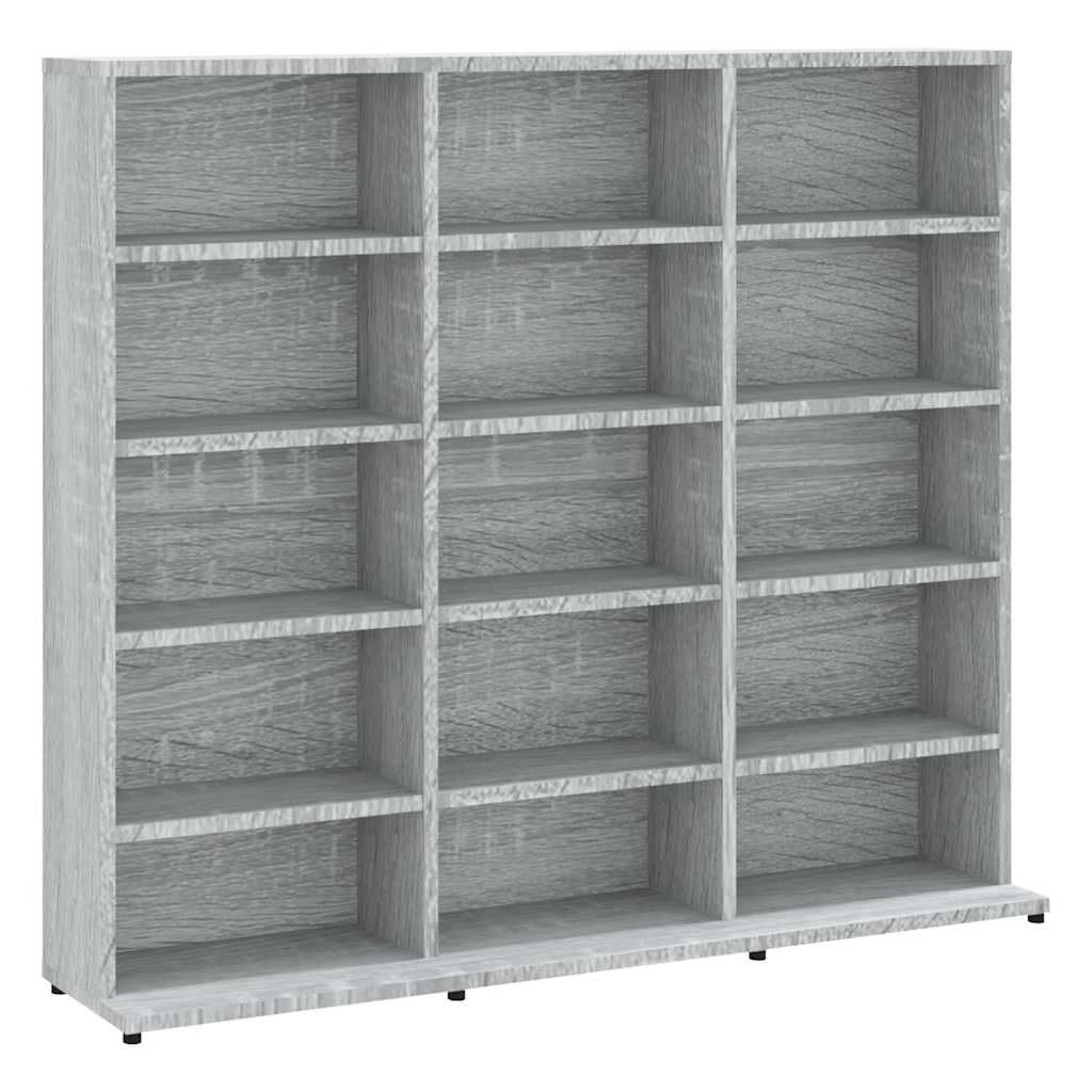 vidaXL CD Regal, Schrank mit viel Stauraum, Ablage für Wohnzimmer, Standregal Aktenregal Büroregal M