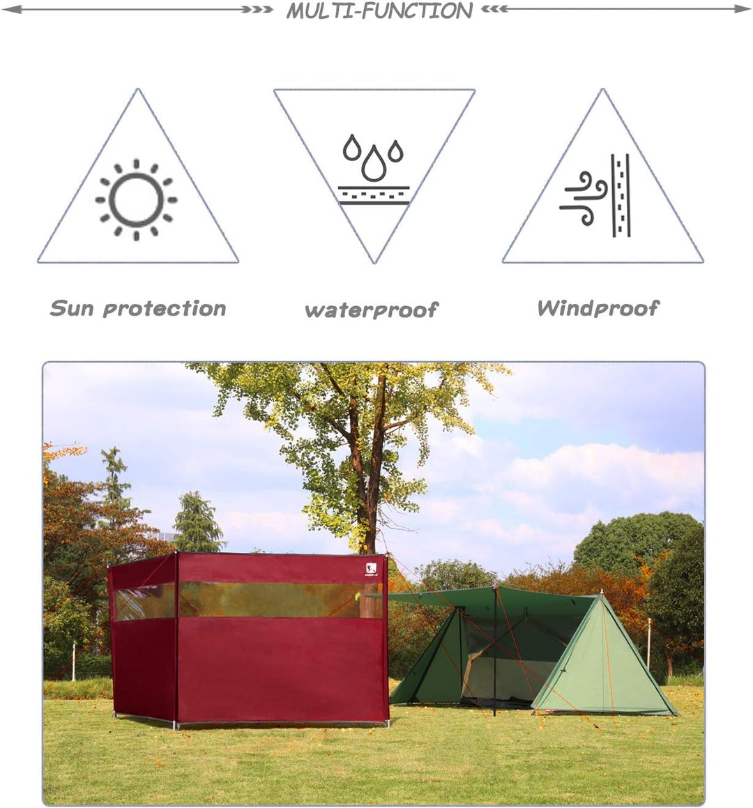HIKEMAN Camping Windschutz Herd Windschutz - Strand Windschutzscheibe, Sonnenschutz, Winter Outdoor