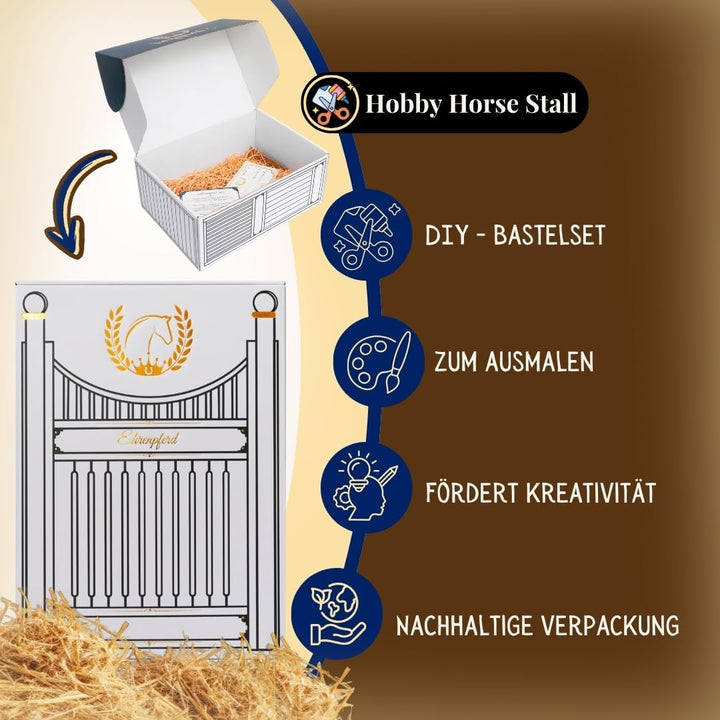 Hobby Horse Pferd -A3- Premium Steckenpferd mit Zubehör für Hobby Horsing: Pferde Spielzeug Set mit