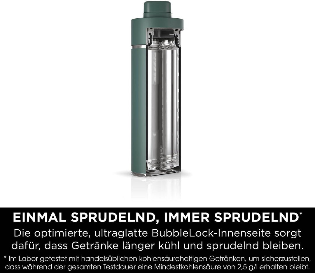 Ninja Thirsti Wasserflasche, Thermobecher to go, 700ml, auslaufsicherer Deckel, für kohlensäurehalti
