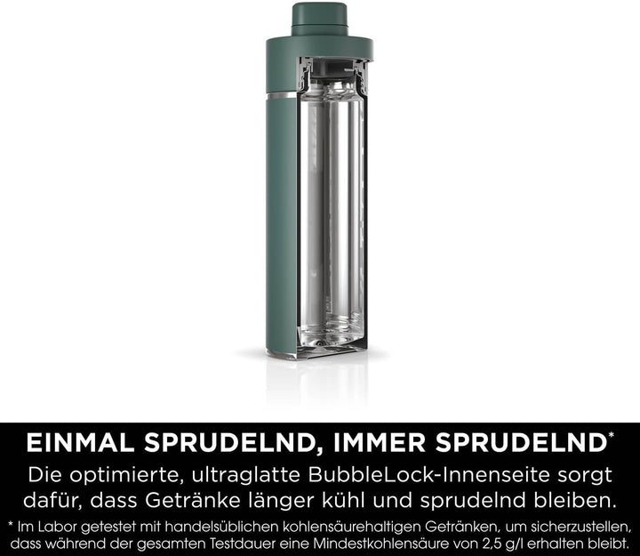 Ninja Thirsti Wasserflasche, Thermobecher to go, 700ml, auslaufsicherer Deckel, für kohlensäurehalti