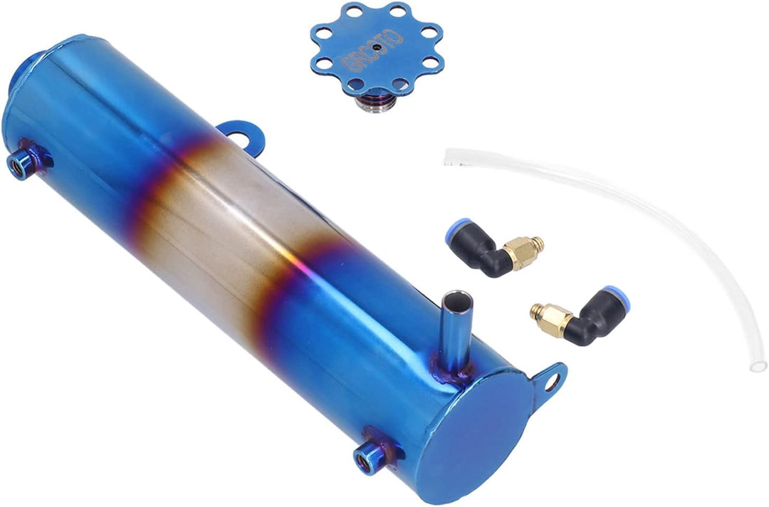 Auto Kühler Kühlmitteltank, Fydun 500ml Aluminiumlegierung Kühlmittelausgleichsbehälter Überlauf-Öla