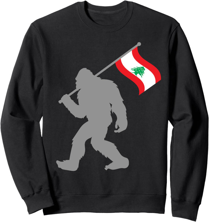 Lubnan oder Libanesische Fahne auf Libanon Flagge Sweatshirt