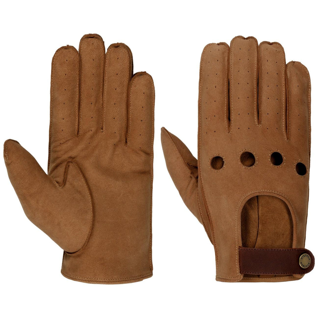Stetson Vented Lederhandschuhe - Herren - Fingerhandschuhe aus 100% Ziegenleder - Ideal zum Autofahr