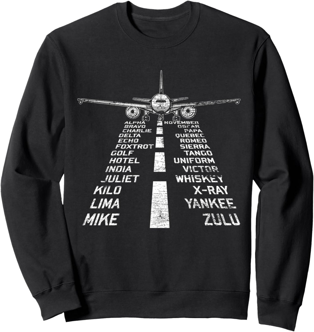 Retro Flugzeug Pilot Sweatshirt