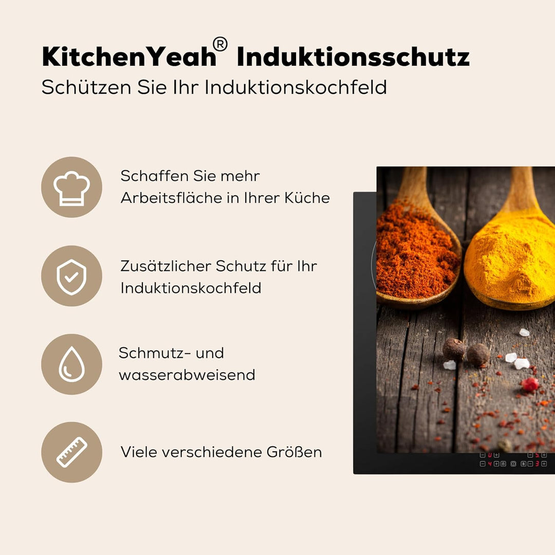 KitchenYeah© Herdabdeckplatte Einteilig 70x52 cm Küche Ceranfeld Abdeckplatte Cerankochfeld Abdeckun