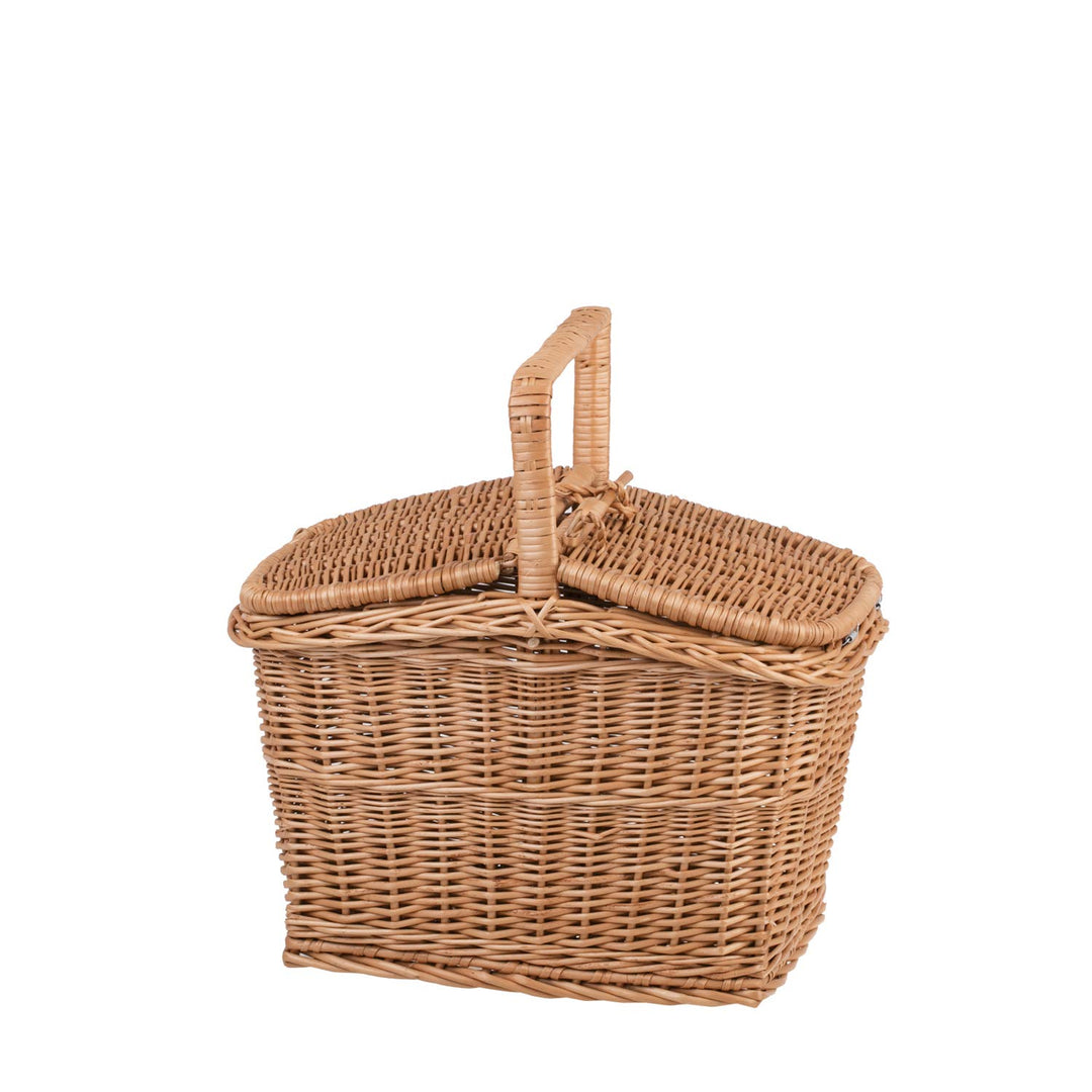 e-wicker 24 Alles aus Weide Picknickkorb aus Weide, Weidenkorb mit dem Deckel, Picknickkorb in Natur