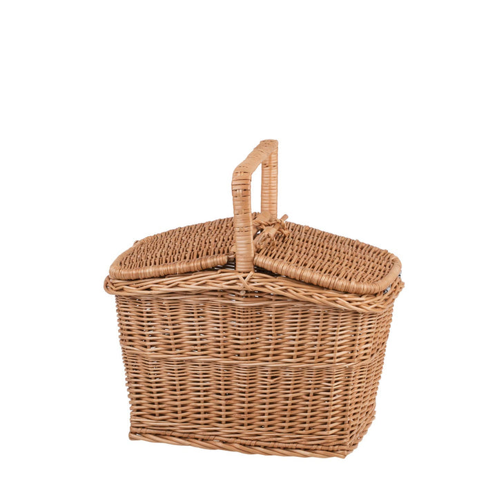 e-wicker 24 Alles aus Weide Picknickkorb aus Weide, Weidenkorb mit dem Deckel, Picknickkorb in Natur