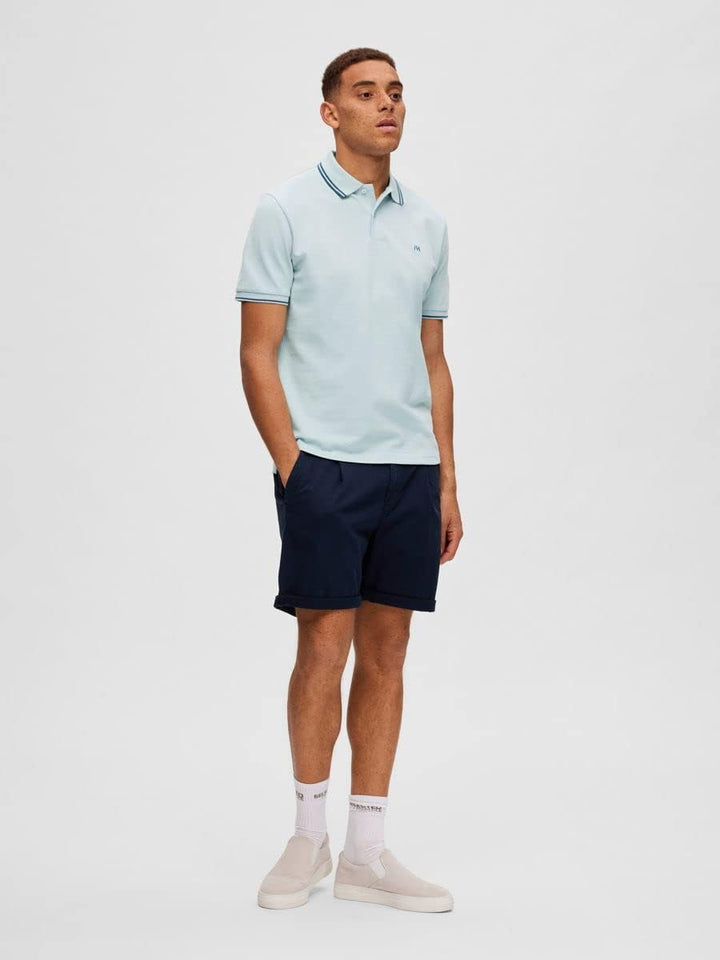 SELETED HOMME Herren Slhcomfort-Gabriel Shorts W Noos Chinoshorts, Dark Sapphire