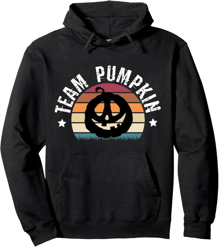 Team Pumpkin - Vintage Halloween Party Kürbis Gruppen Pullover Hoodie