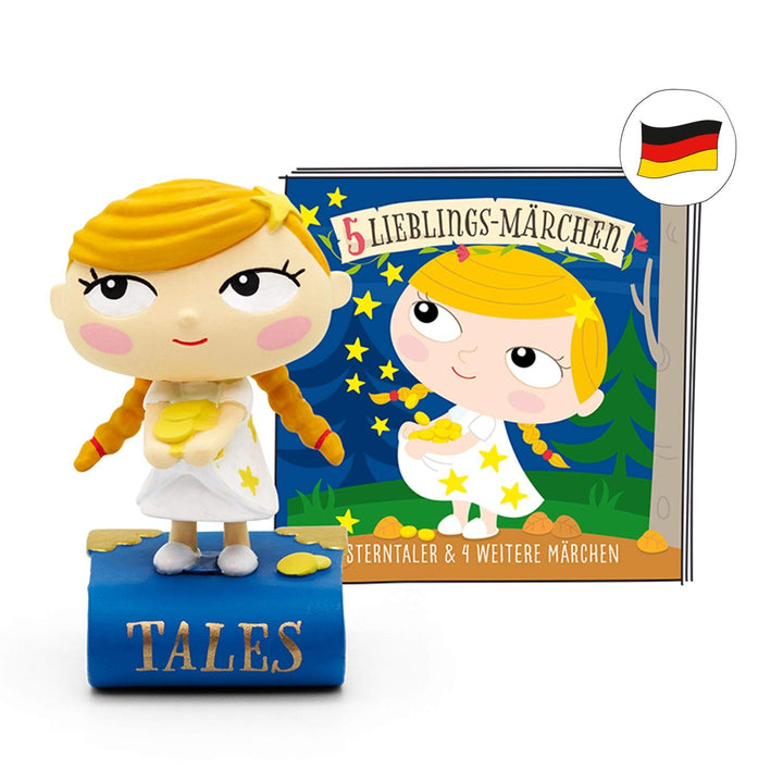 tonies Hörfiguren für Toniebox, 5 Lieblings-Märchen – Sternentaler und 4 weitere Märchen, Hörspiel f