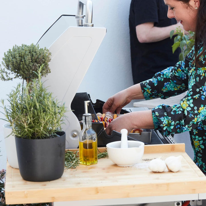 Arbeitsfläche Schneidebrett aus Bambus Holz, Küche zubehör zum Brot, Fleisch, Obst und Gemüse schnei