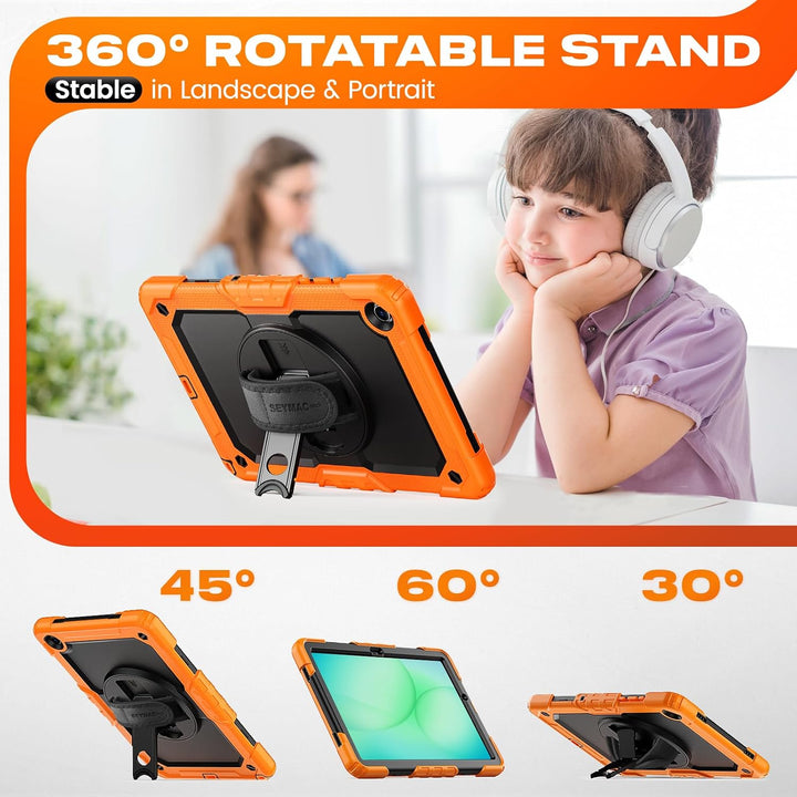 SEYMAC stock Hülle für Samsung Galaxy Tab A11+ Plus/A9+ Plus 11 Zoll 2025/2023, Stossfeste Hülle mit