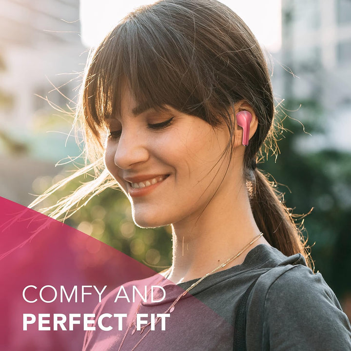 Music Sound | Swag - Kabelloses Kapsel-Headset - Wiedergabezeit bis 20 Stunden - Bluetooth - weiss,