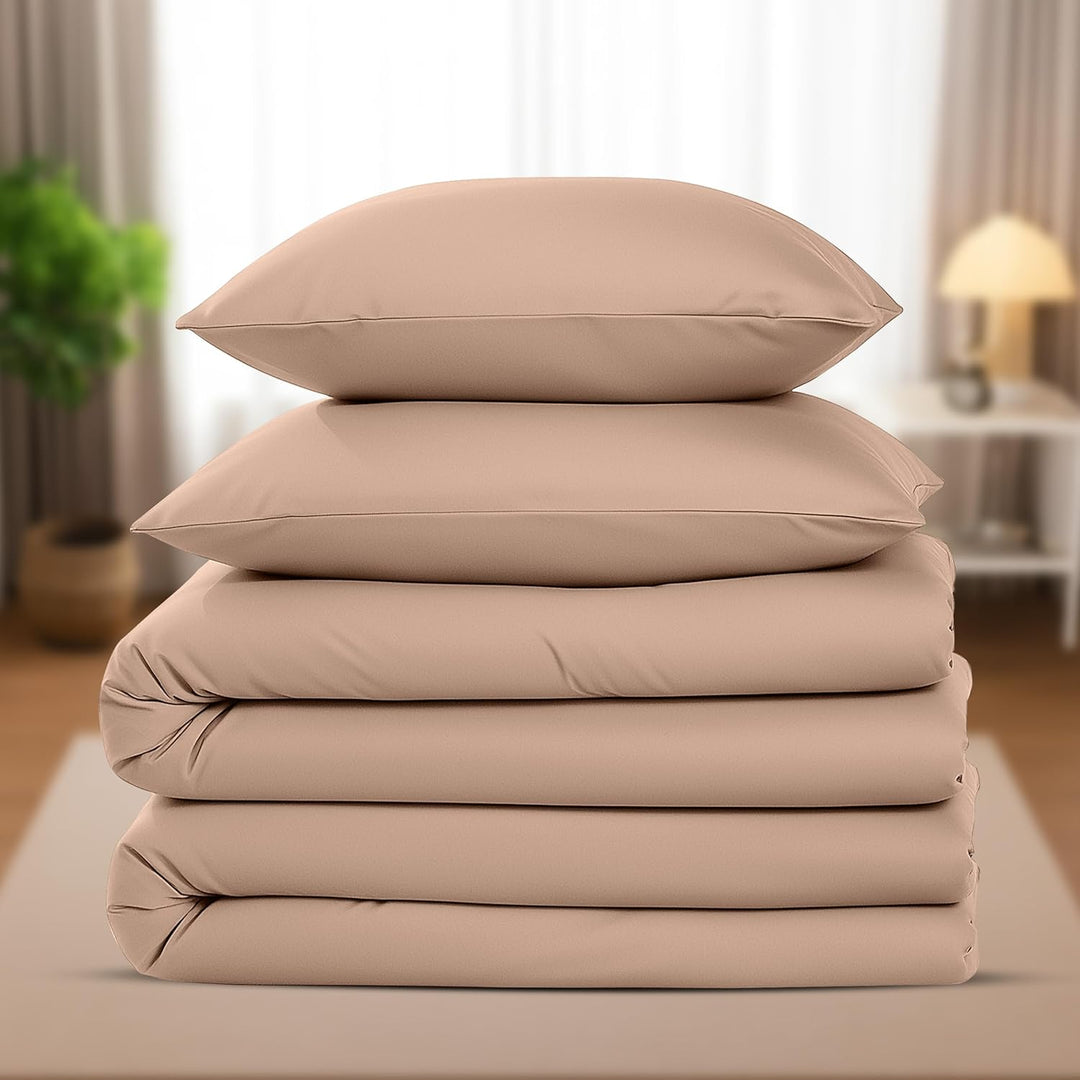Utopia Bedding Bettwäsche 135x200 4teilig - Mikrofaser 2 Bettbezug 135x200 cm + 2 Kissenbezüge 80x80