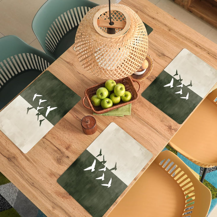 KitchenYeah© Platzsets Abwaschbar 6-Teilig 45x30 cm Tischsets Platzdeckchen rutschfeste Platzset Unt