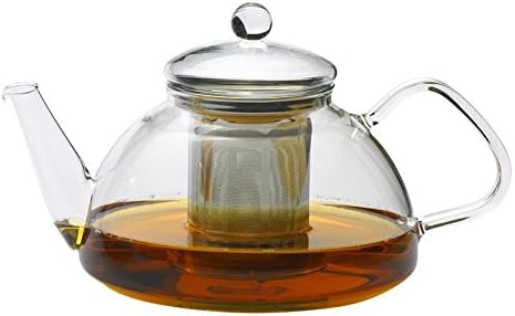 Trendglas Jena Teekanne Theo im traditionellen Design mit Edelstahlsieb, 1.2 L