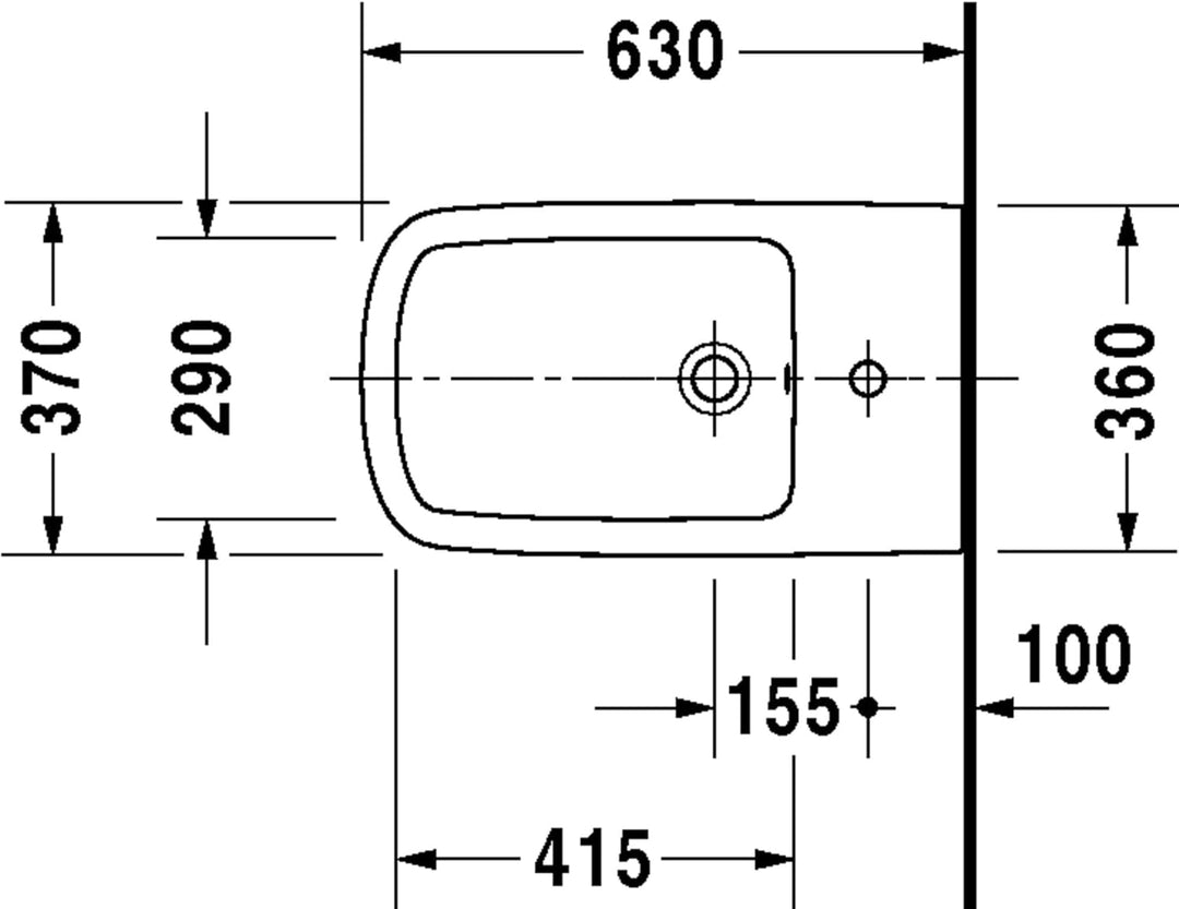 Duravit 2283100000 228310000 Bide DuraStyle Weiss
