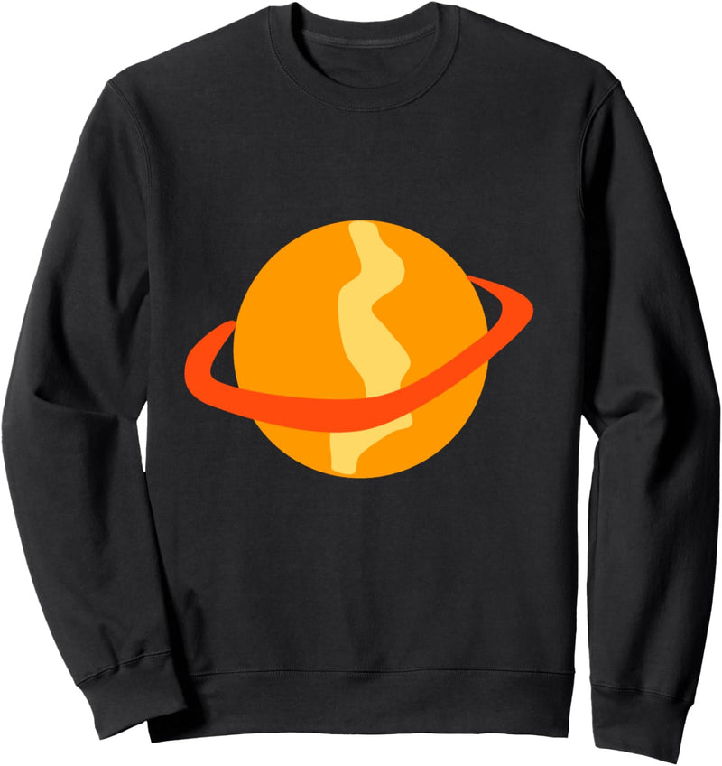 Planet Saturn im Comic-Stil Sweatshirt