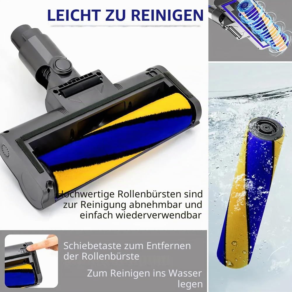 Weicher Rollbürstenkopf für Dyson V12 Detect Slim / V10 Slim Zubehör, schnurlose Reiniger, Hartholzb