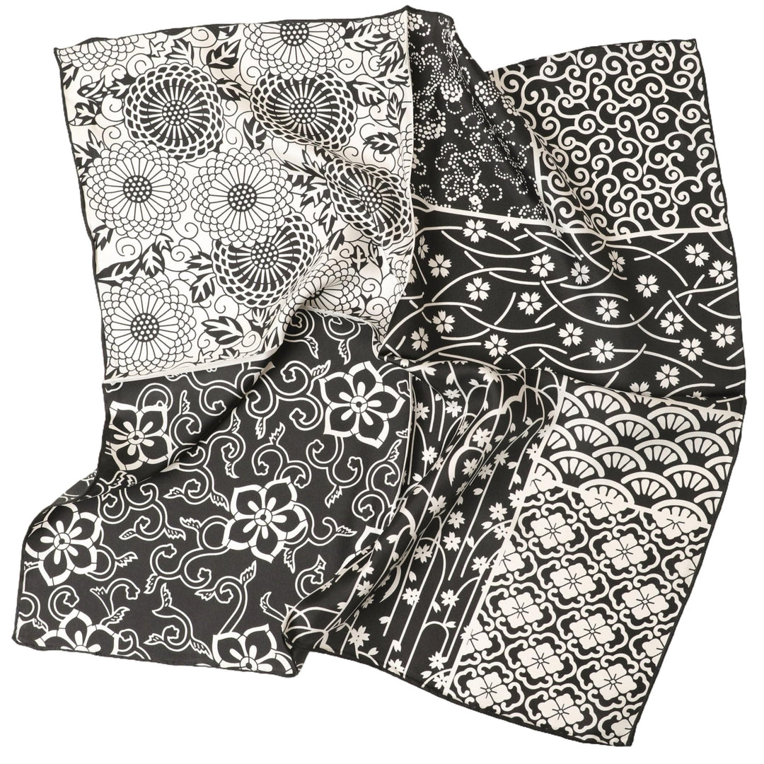 Herr Dame reine Seide Bandana handrolliertes SeidenHalstuch unisex Nickituch 53/53 cm, handgerollter