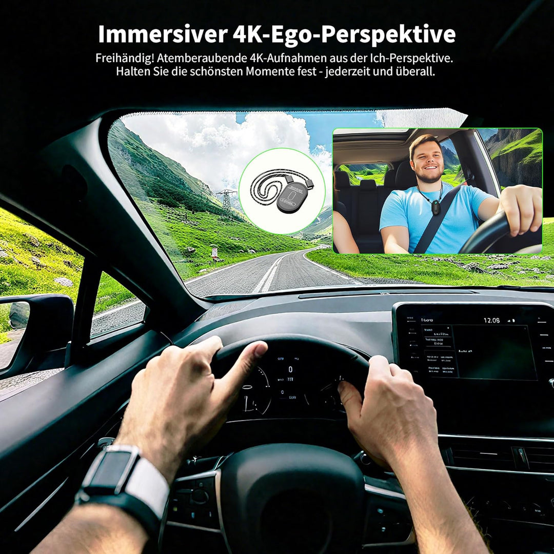 Action Cam 4K WiFi, Actionkamera mit App, Motorrad Helmkamera für Extremsport, Bodycam Körperkamera,