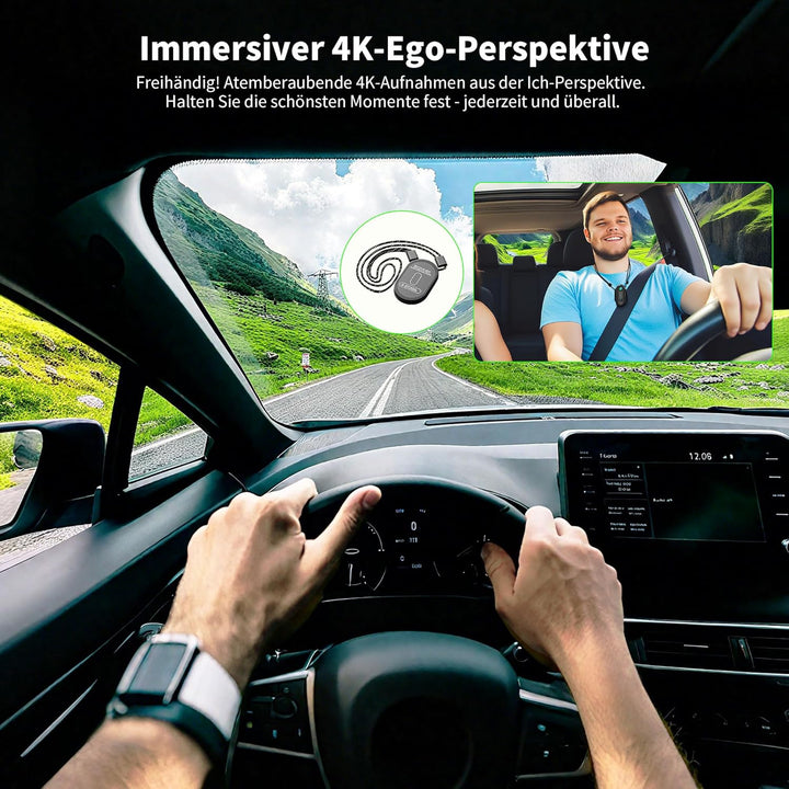 Action Cam 4K WiFi, Actionkamera mit App, Motorrad Helmkamera für Extremsport, Bodycam Körperkamera,