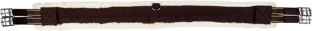 HKM Sattelgurt -Teddy- 9116 - schwarz/cream 145 cm, 9116 - schwarz/cream 145 cm