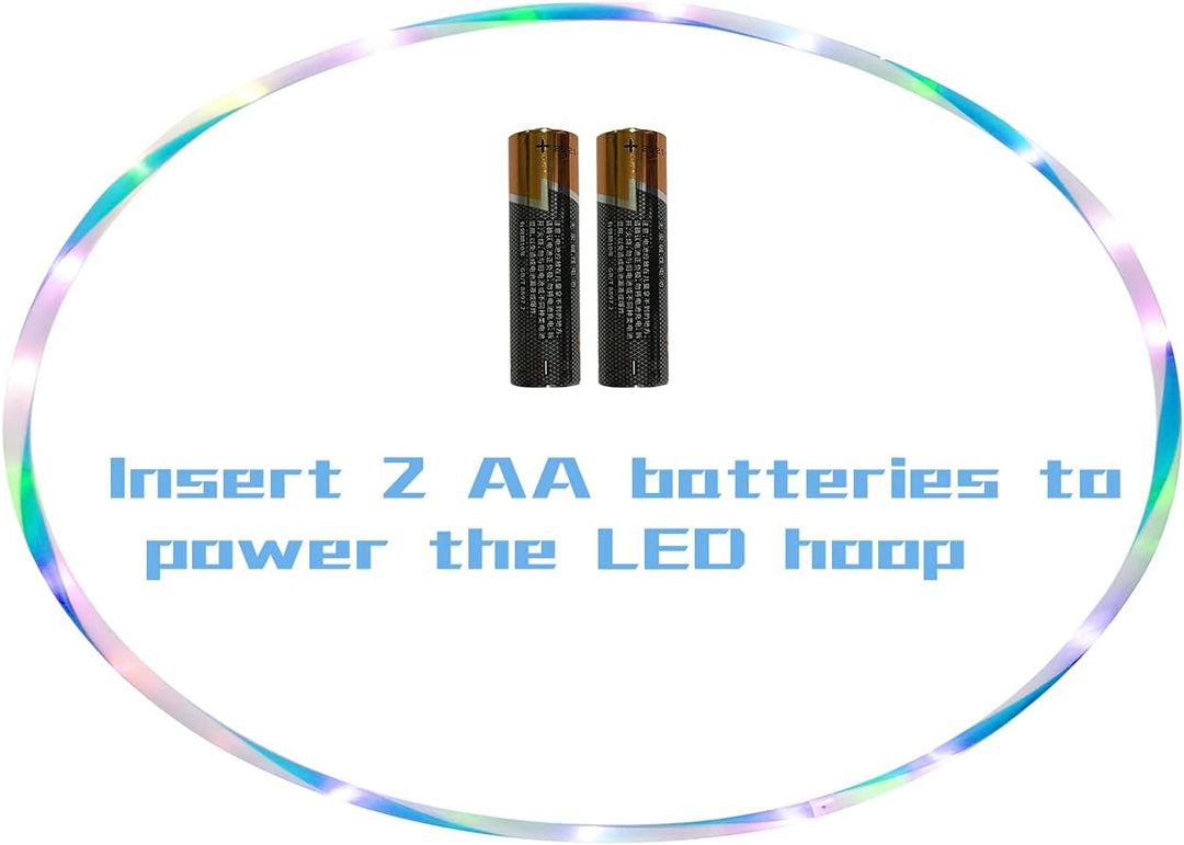 Led Hulas Hoop Reifen für Erwachsene 10 Farben Strobing Multiple Light Ändern Fitness Tanzen Übung G