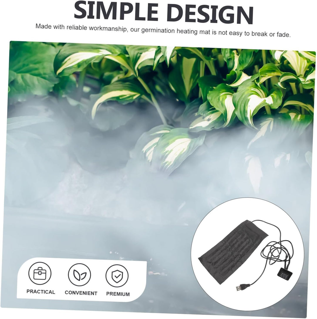 Toyvian USB Heizmatte für Pflanzen Einstellbare Wärmematte für Keimung für Gewächshaus und Aquarien