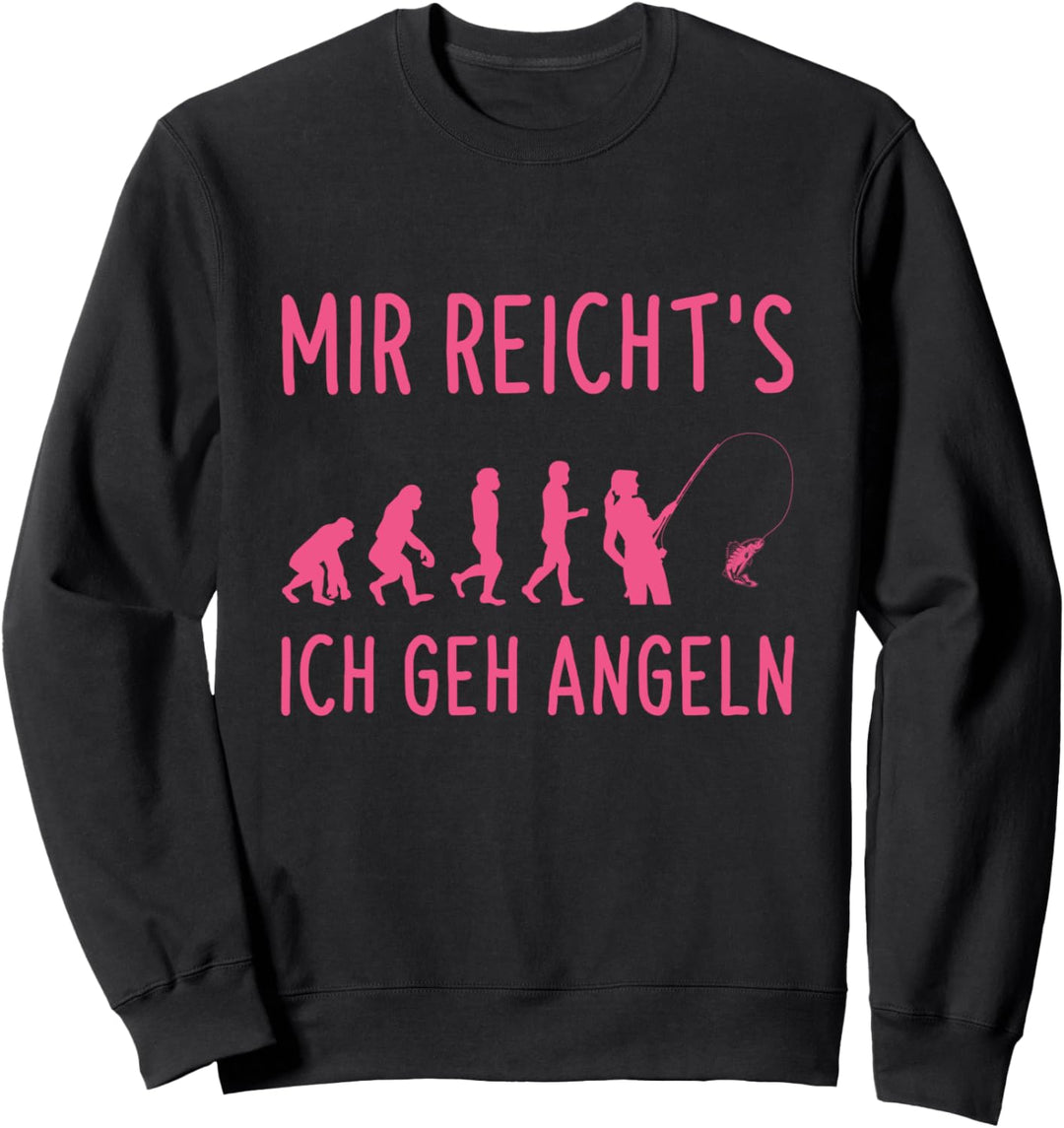 Mir Reicht's Ich Geh Angeln Anglerin Evolution Sweatshirt
