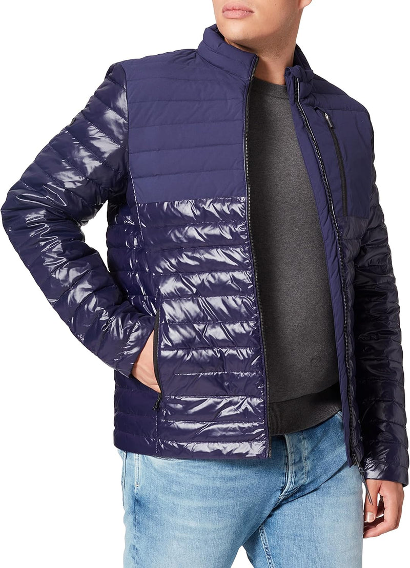 Superdry Herren Studios Contrast Core Down JKT Jacken L Eclipse Navy, L Eclipse Navy