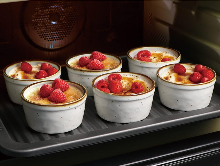 ONEMORE Auflaufförmchen aus Keramik, 227 ml, spülmaschinenfest, Mini-Schalen für Pudding, Souffle, E