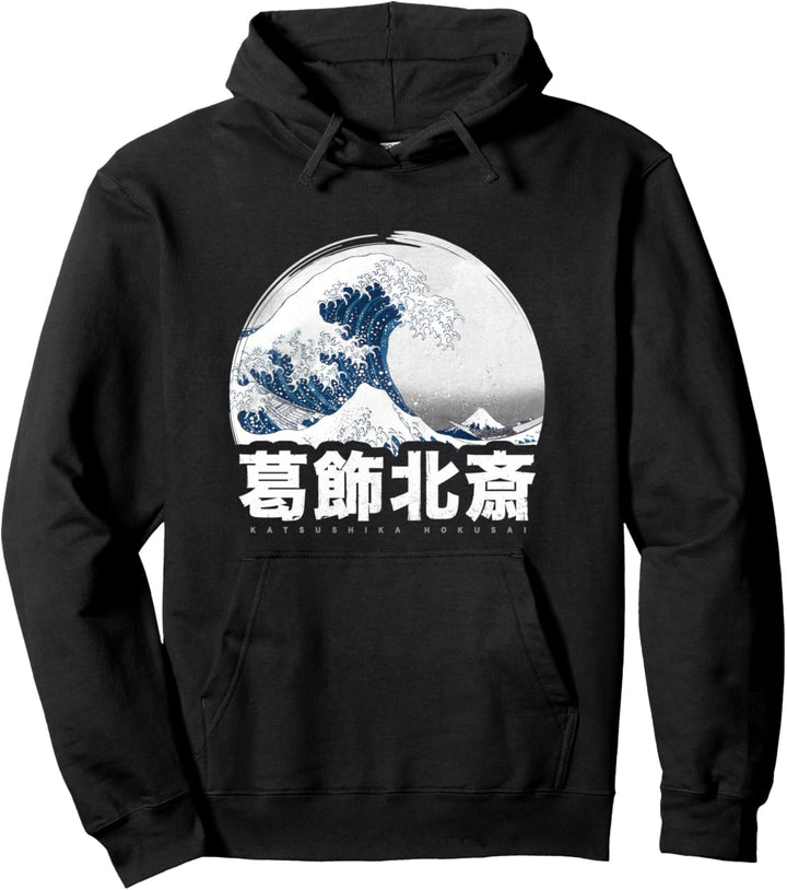 Japanisches Hokusai Japan Style The Great Wave Off Kanagawa Pullover Hoodie