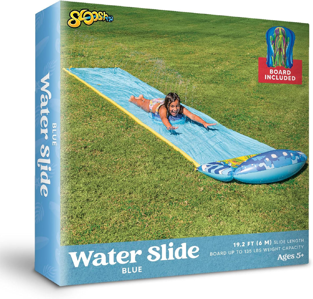 JOYIN 585cm x 90 cm Slip and Slide Wasserrutsche mit 1 Bodyboard, Kinder Wasserrutsche, Sommerspielz