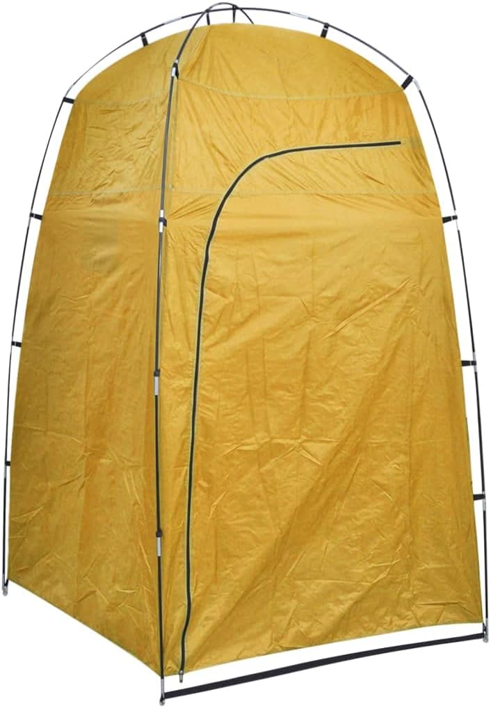 vidaXL Duschzelt Umkleidezelt WC Toilettenzelt Wechselzelt Umkleidezelt Camping Gelb, Gelb
