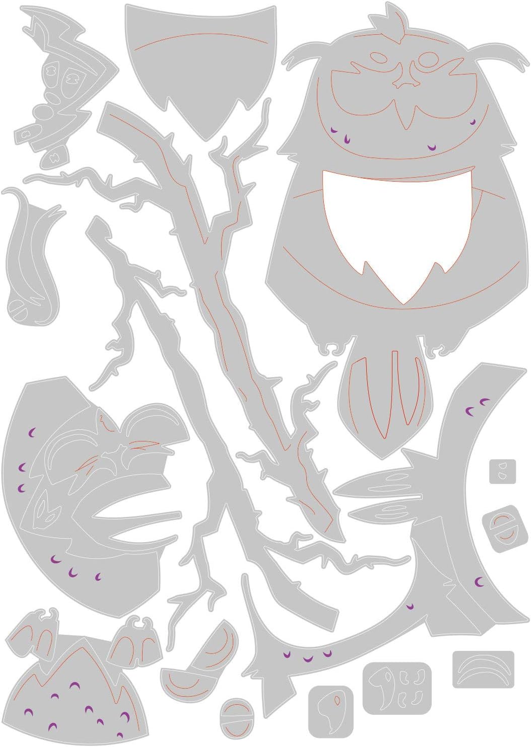 Sizzix 664730 Thinlits Schneidesatz, 16er Pack, Arthur Colorize von Tim Holtz, Arthur