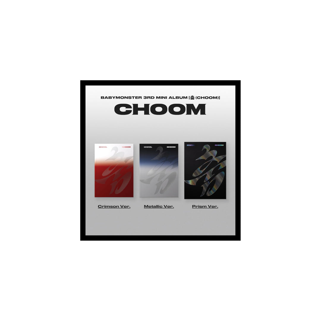 (Standard Prism Version) BABYMONSTER CHOOM 3rd Mini Album with Tracking Standard-Prismen-Version, St