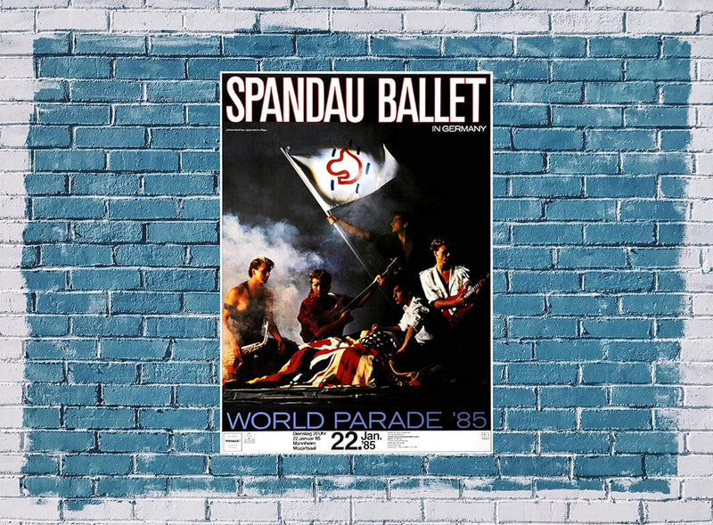 Spandau Ballet - Parade, Frankfurt 1985 » Konzertplakat/Premium Poster | Live Konzert Veranstaltung