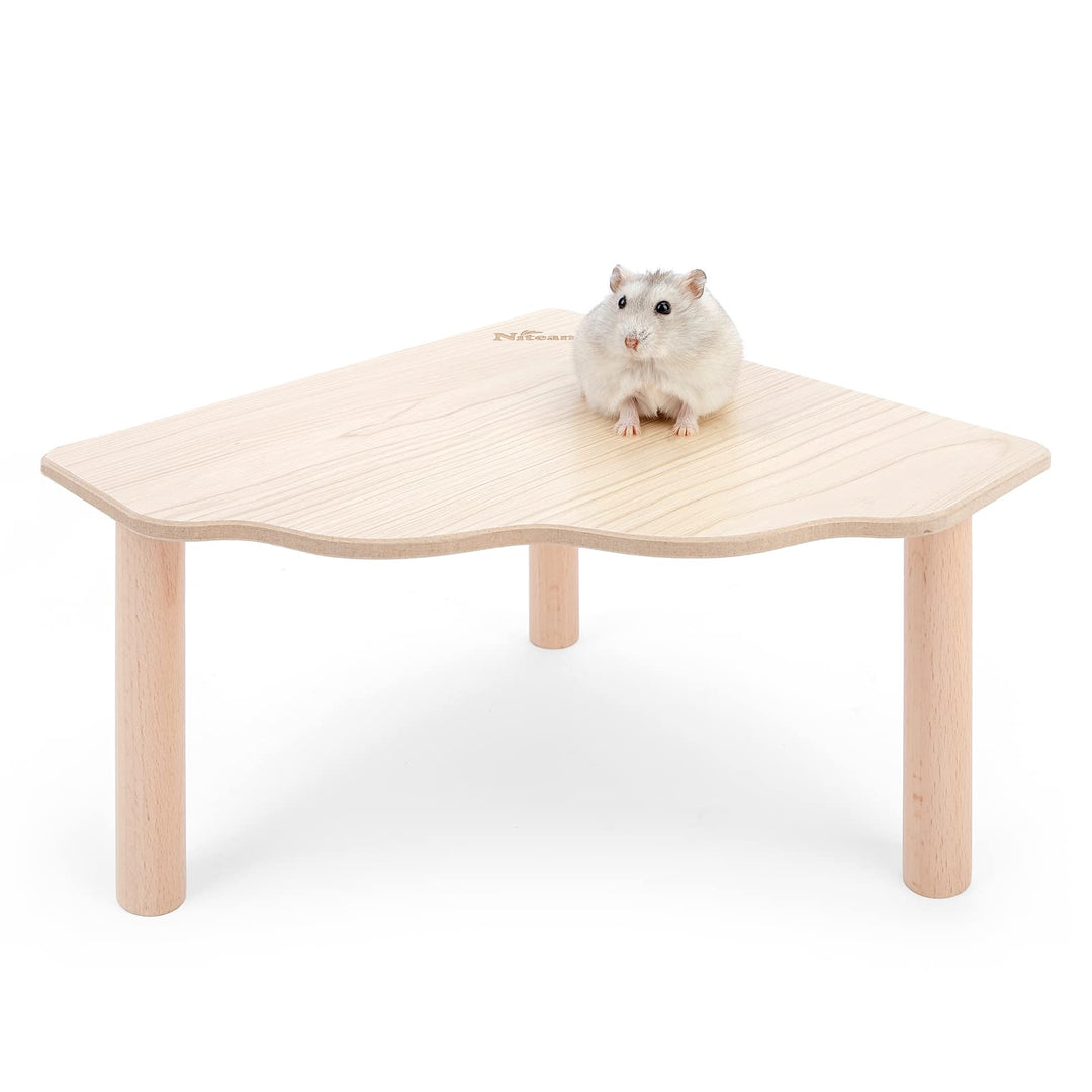 Niteangel Hamster Spielpodest aus Holz für Zwerghamster, Syrische Hamster, Gerbils, Mäuse, Degus ode