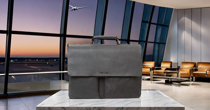 Pride and Soul 47260 - Businesstasche District, Notebooktasche für 15" Laptops, Umhängetasche aus Ec