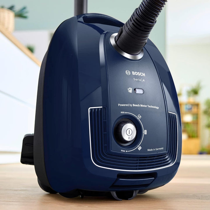 Bosch Staubsauger mit Beutel Serie 4 BGD38BU2, nachhaltig, Hygiene-Filter, 10 Jahre Motorgarantie, Z