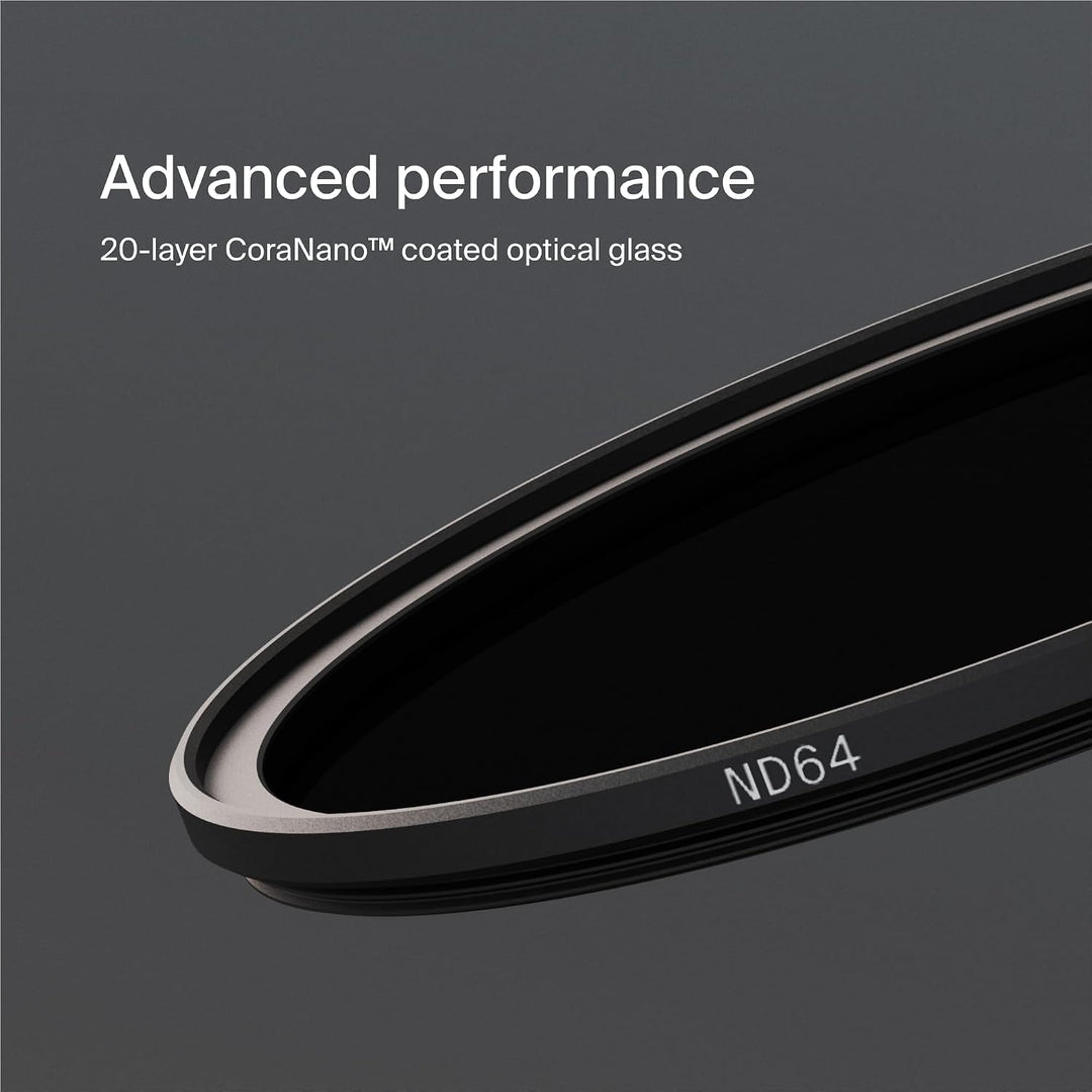 Urth 72 mm Magnetischer ND64 (6 Stop) Filter (Plus) 72mm, 72mm