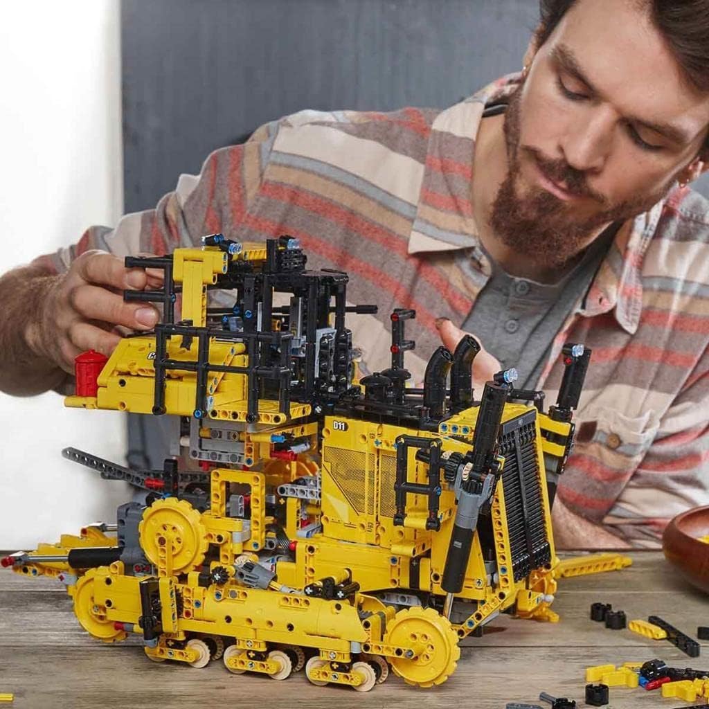 LEGO 42131 Technic Appgesteuerter Cat D11 Bulldozer, Set für Erwachsene, ferngesteuerte Autos, Gesch