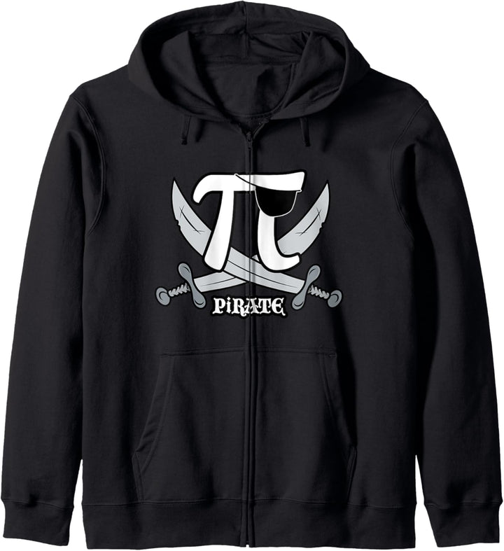 Pi Rate Pirate Funny Math Geek Jolly Roger for Pi Day Kapuzenjacke