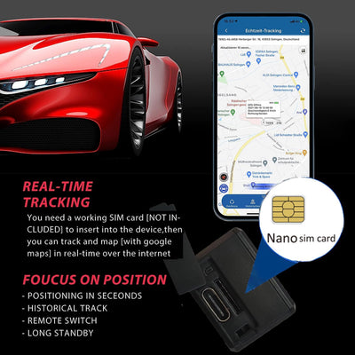 4G Mini GPS Tracker Auto GPRS Locator Wasserdicht unbegrenzte Entfernung Echtzeit Tracking Peilsende