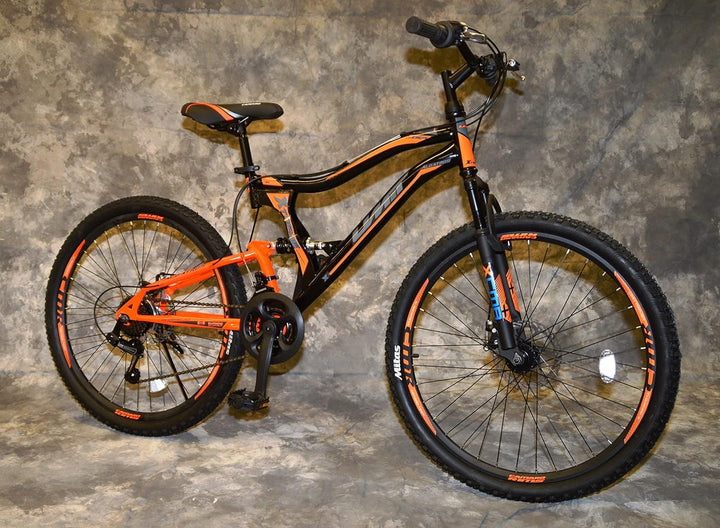 26 Zoll MTB Albatros Vollgefedert, 21-Gang Shimano Kettenschaltung, Scheibenbremsen NEU 2659-SCHWARZ