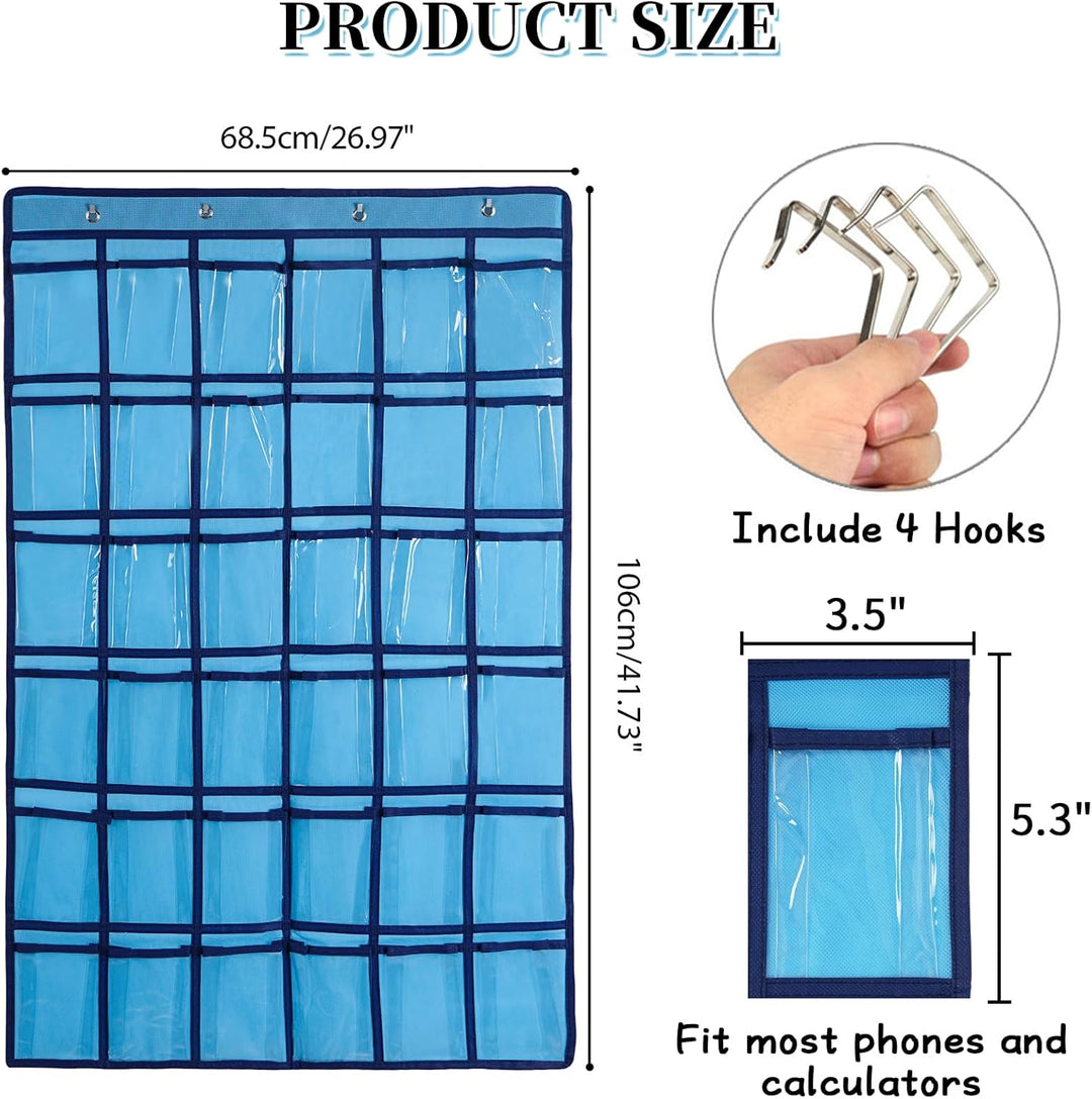 SAVORLIVING Organizer zum Aufhängen über der Tür, Handy, zum Aufhängen, Klassenzimmer, Diagramm, Wan