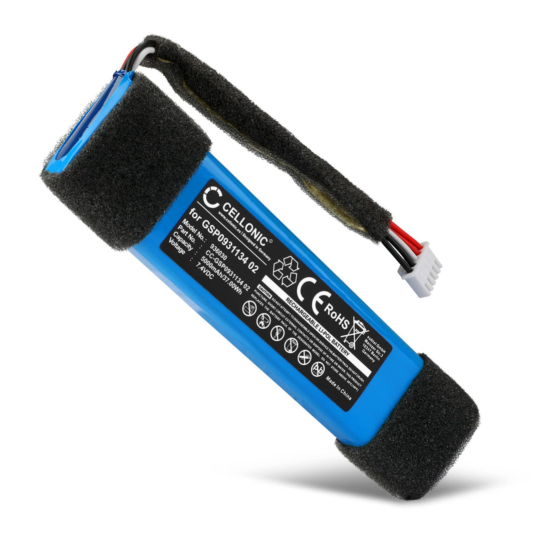 CELLONIC, Lautsprecherakku kompatibel mit JBL Xtreme 1 (5000mAh, 7.4V) Ersatzakku GSP0931134 02
