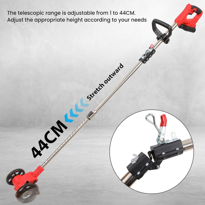 Akku-Fugenreiniger Kompatibel mit Makita 18v Batterie,120-155cm Arbeitsgriffhöhe, mit wechselbare Fu